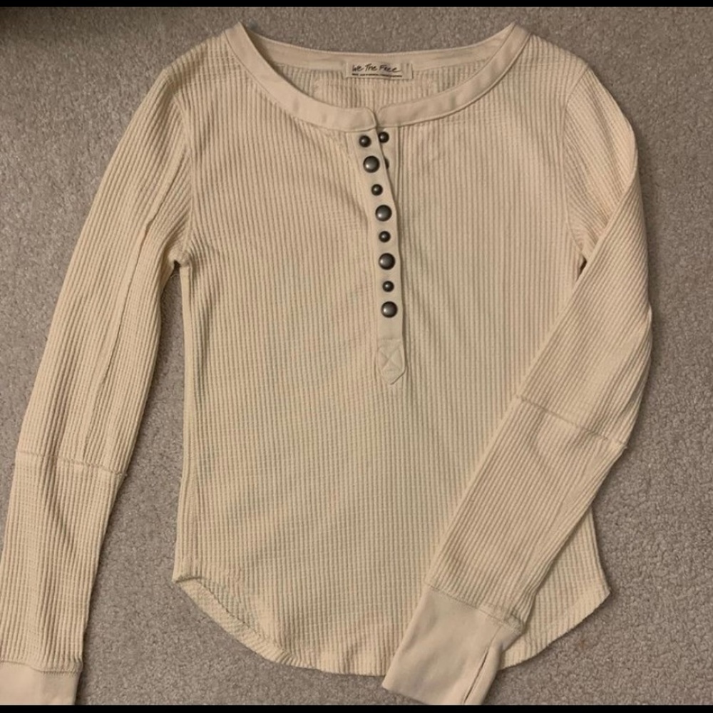 NWOT Free People Henley Top